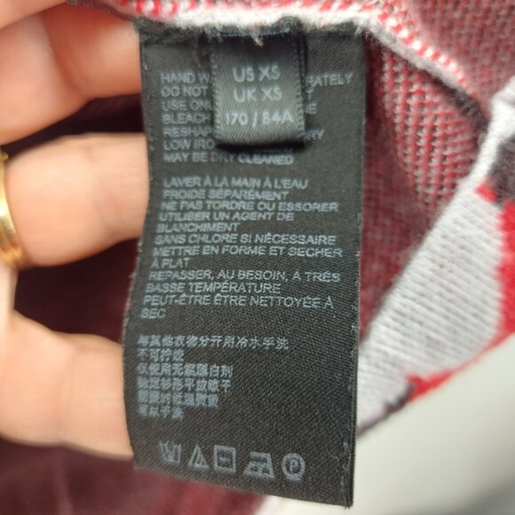 Anthropologie Mock Neck Floral Jacquard Knit Sweater XS - Picture 7 of 7